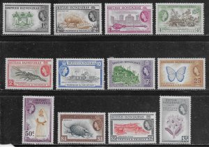 British Honduras Scott #'s 144 - 155 MH