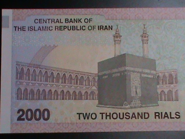​IRAN-1992-CAT#144-CENTRAL BANK OF IRAN 2000 RIALS- UNCIRCULATED VF-LAST ONE
