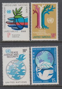 UN New York 304-307 MNH VF