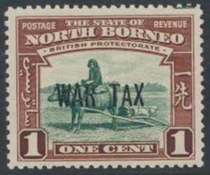 North Borneo  SG 318 SC# MR1 MNH  OPT War Tax  See scans