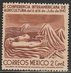 MEXICO 777, 2¢ Agricultural Conference. MINT, NH. F-VF.