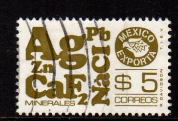 Mexico - #1120a Minerals  (perf 11) - Used