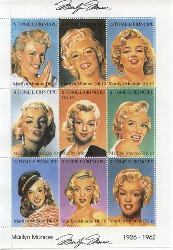 1994 St Thomas & Prince Marilyn Monroe MS9 MNH