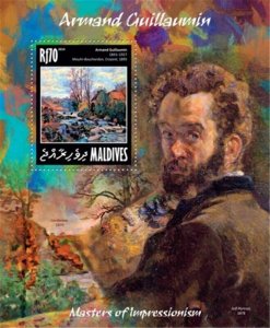 Maldives - 2014 Armand Guillaumin - Stamp Souvenir Sheet - 13E-128