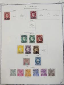 EDW1949SELL : ST HELENA Very nice Mint & Used collection on album pgs. Cat $1056