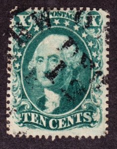 US 33 10c Washington Used w/ Cancel VF SCV $200 (003)