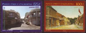 Scott #956-7 Old & New Papeete MNH