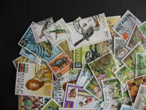 Collection breakdown! 65 different KENYA stamps, some mixed condition