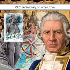 Sierra Leone - 2018 James Cook - Stamp Souvenir Sheet - SRL18502b