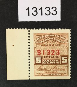 MOMEN: US STAMPS  # 16T65 1924 UNUSED NO GUM LOT #13133