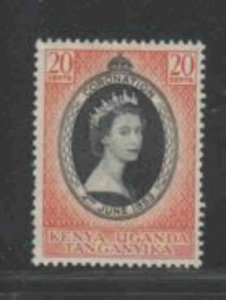 KENYA,UGANDA&TANZANIA #101 1953 CORONATION ISSUE MINT VF LH O.G