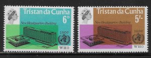 Tristan da Cunha 99-100 WHO Headquarters set MNH c.v. $1.90