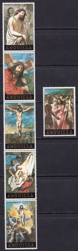 Anguilla (1973) #168+173b, 173a MNH