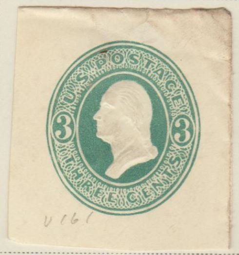 U.S. Scott #U161 Washington - Embossed Stamped Envelope - Used Single - IND