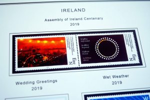 COLOR PRINTED IRELAND 2011-2020 STAMP ALBUM PAGES (60 illustrated pages)