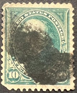 Scott#: 273 - Daniel Webster 10¢ 1895 BEP used single stamp - Lot G6