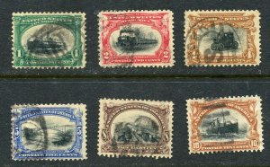 1901 PAN AMERICAN ISSUES 1c to 10c Scott #294-299 ⭐⭐⭐⭐⭐⭐