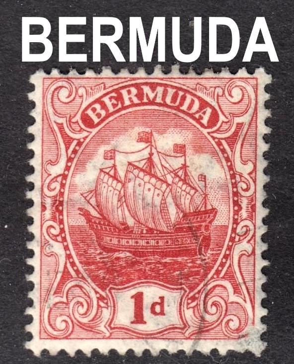 Bermuda Scott 42a  wtmk 3  carmine shade F to VF used. FREE ship for any add...