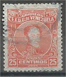 VENEZUELA, 1928, used 25c, Simon Bolıvar Scott 277