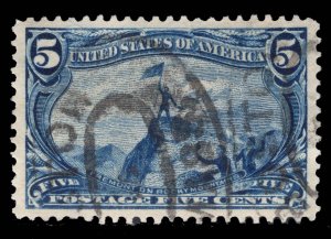 MOMEN: US STAMPS #288 USED PSAG GRADED CERT XF-SUP 95 LOT #89699-1