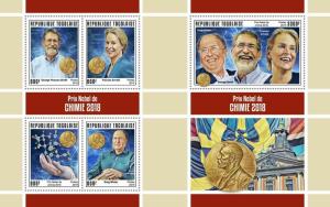 Z08 IMPERF TG190149ab TOGO 2019 Nobel Prize in Chemistry MNH ** Postfrisch