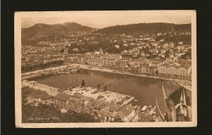 France SC#697 & 713 on PM 1954 Nice La-Port Postcard Used Faulty