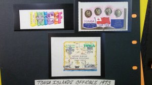 Tonga Islands 1973 Airmail Officials Scott# CO69-CO71 complete MNH XF set of 3