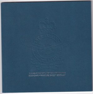 NEW ZEALAND 2012 75 YEARS OF RNZAF AIR FORCE MINI SHEET BOOKLET