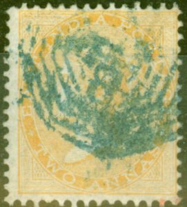 Malacca 1856 2a Yellow of India SGZ10 Type A Cancel Good Used