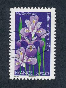 France 2012 Scott 4163 used - flowers, Iris‭‭