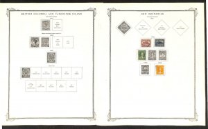 New Brunswick Stamp Collection on 3 Scott Specialty Pages (AC)