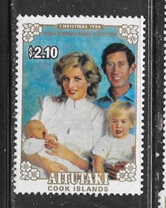 Aitutaki  #366  $2.10  1984 Christmas (MNH) CV $3.00