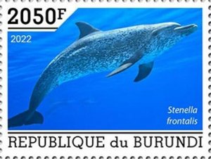 Burundi - 2022 Atlantic Spotted Dolphin - Stamp - BUR2201069a