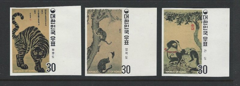 Korea imperf MNH sc  718-720