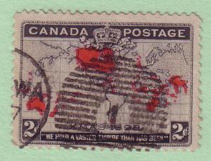 85 Canada, Map, used CV $6.25
