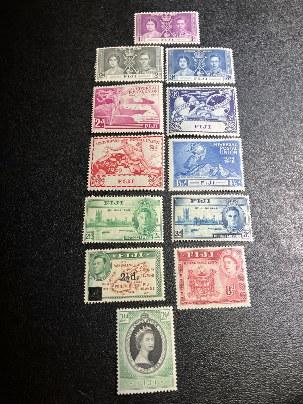 Fiji Scott 114-16 136-38 141-46 Mint