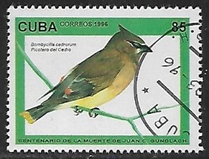 Cuba # 3735 - Cedar Waxwing - unused CTO.....{Z20}