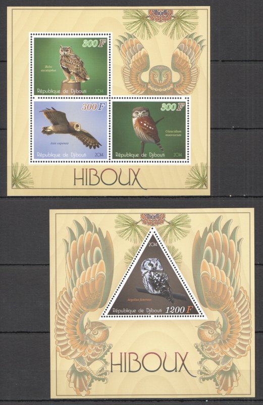 2014 Owls Birds Fauna Kb+Bl Mnh Pe642