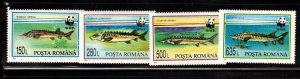 Romania Sc 3954-7 MNH SET of 1994 - WWF , Fish , Sea Life