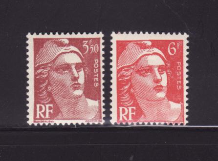 France 578, 580 MNH Marianne