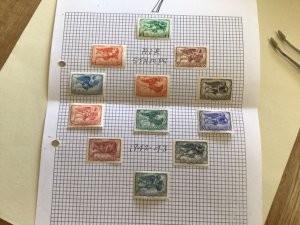 Greece mounted mint stamps  on  folded page A13090