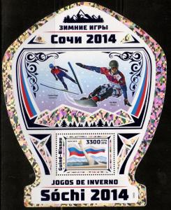 GUINEA BISSAU 2016 SOCHI WINTER  OLYMPIC GAMES 2014  SOUVENIR SHEET MINT NH