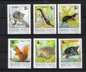 Hungary  #3035-3040  MNH  1986  protected animals