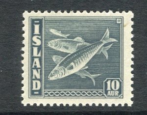 ICELAND; 1939 early Atlantic Fish 'Cod' issue Mint hinged 10a. value