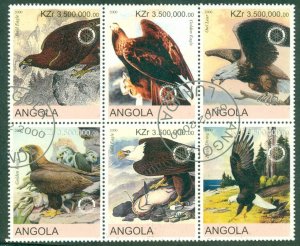 A7-0013 ANGOLA UNLISTED  BLOCK-6  BIRDS BIN $3.00