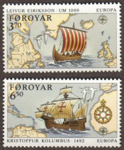 Faroe Islands #236-37 MNH ships