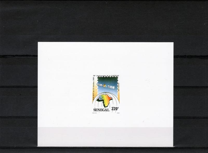 Senegal 1989 Sc#833/836 Satellite Astra 30th.Capteao Space 4 DELUXE S/S MNH