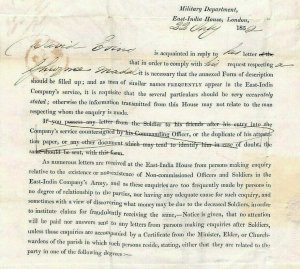 GB MILITARY Afghanistan *GHUZNEE MEDAL* Historic Letter 1852 East India Co FF107 