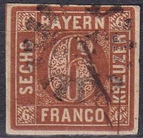 Bavaria #5  F-VF Used CV $6.50 (A18316)