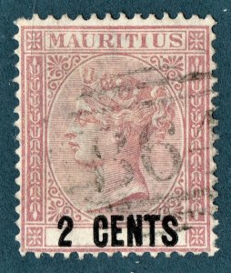 [mag752] MAURITIUS (#83) used in SEYCHELLES 1878 SG#Z37 Cat.value:£100